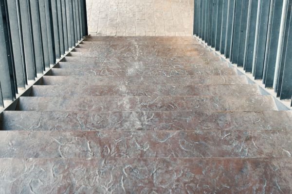 Concrete Stair Stamping in Ringgold