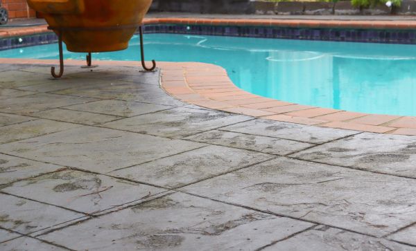 Stamped Patio Construction in Ringgold